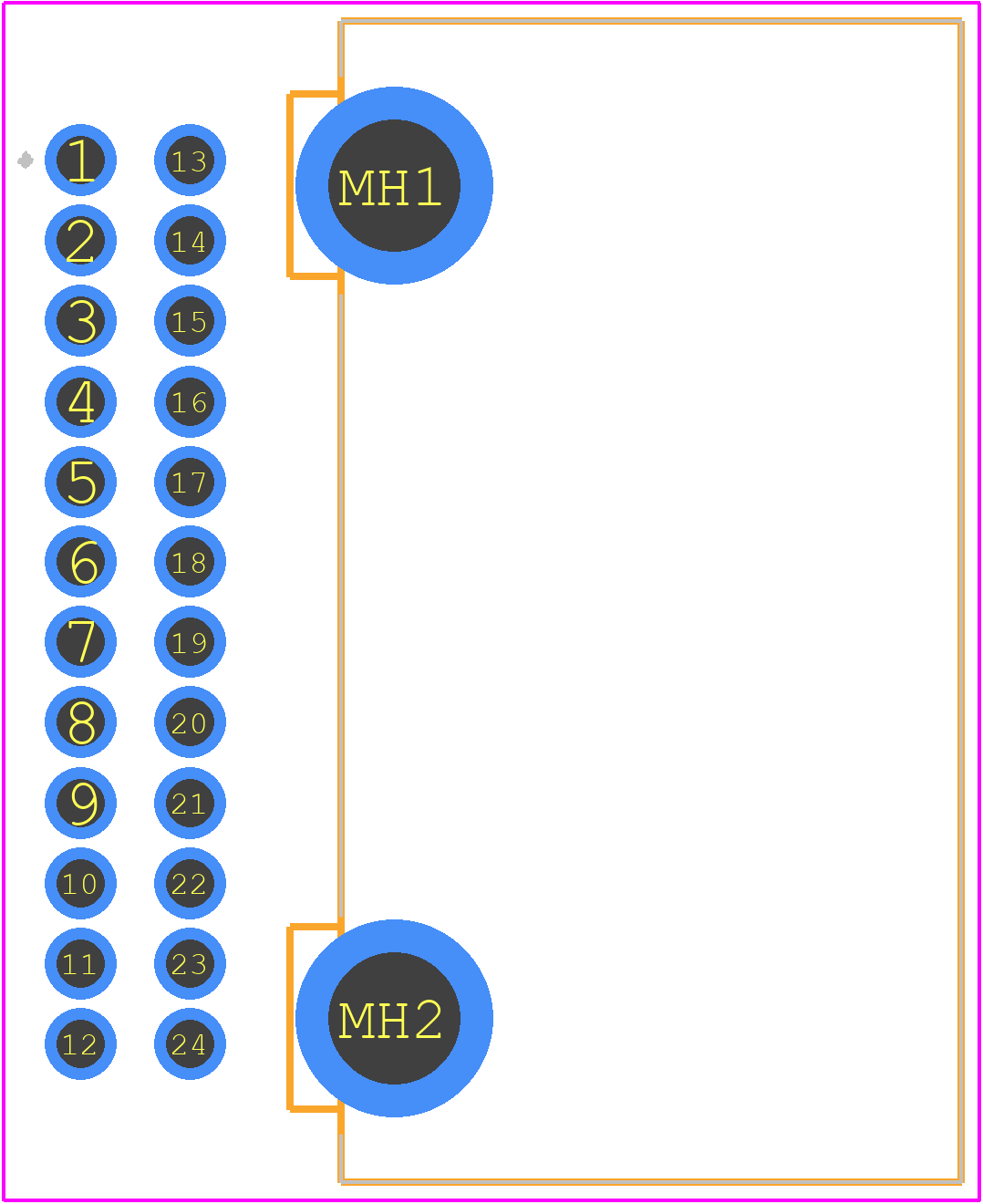 1318853-2 - TE Connectivity PCB footprint - Other - Other - 1318853-2-2