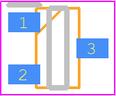 SS351AT - Honeywell PCB footprint - SOT23 (3-Pin) - SOT23 (3-Pin) - SOT-23_1