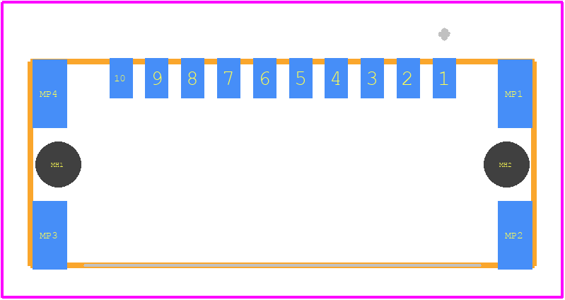 234464 - TE Connectivity PCB footprint - Other - Other - 234464-2_2021