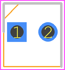 BPV22NF - Vishay PCB footprint - Transistor Outline, Vertical - Transistor Outline, Vertical - BPV22NF