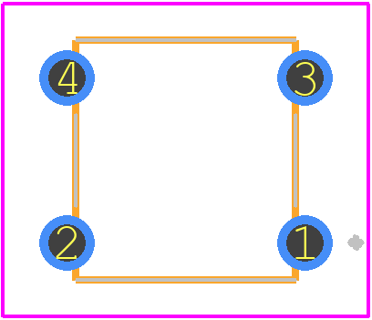 B3W-1022 - OMRON Electronics PCB footprint - Other - Other - B3W-1020-3