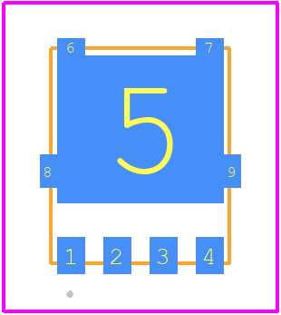 NVMFS5830NLT1G - onsemi PCB footprint - Other - Other - DFN5 5x6, 1.27P (SO−8FL) CASE 488AA ISSUE H