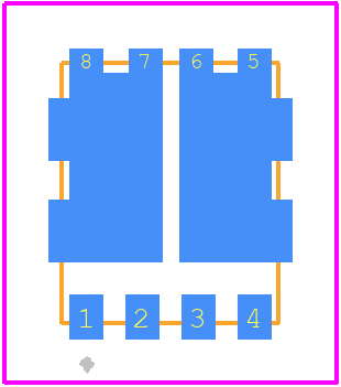 NVMFD5873NLT1G - onsemi PCB footprint - Other - Other - DFN8 5x6, 1.27P Dual Flag (SO8FL−Dual) CASE 506BT ISSUE F_2023AD