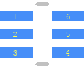 BSS84AKS - Nexperia PCB footprint - Other - Other - SOT65P210X110-6N