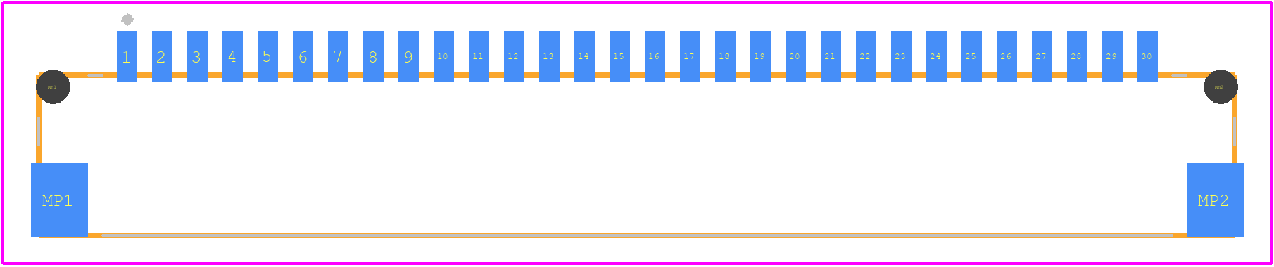 DF14-30P-1.25H(25) - Hirose PCB footprint - Other - Other - DF14-30P-1.25H(25)-1