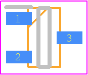 TC54VN4302ECB713 - Microchip PCB footprint - SOT23 (3-Pin) - SOT23 (3-Pin) - (CB) (SOT23A)