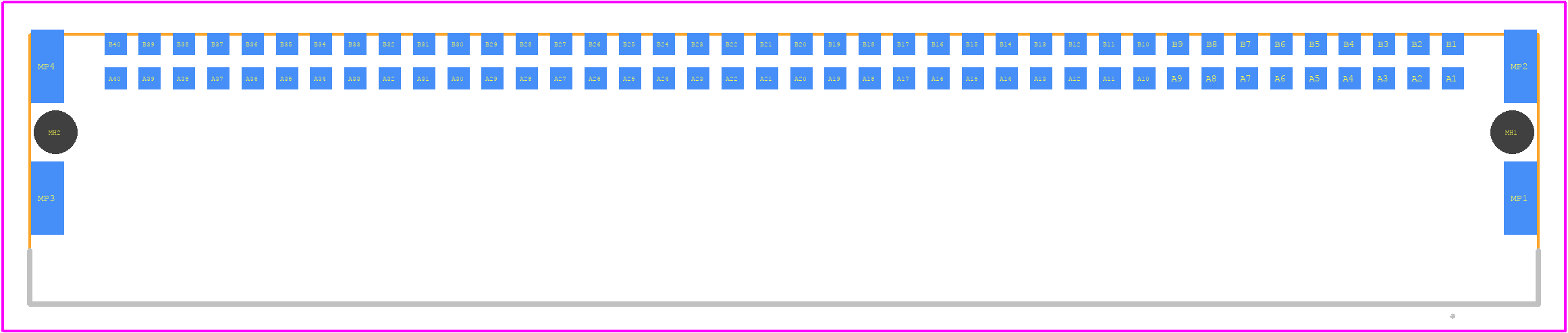 154767 - TE Connectivity PCB footprint - Other - Other - 154767-2