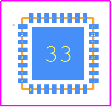 EFM32TG210F32-QFN32 - Silicon Labs PCB footprint - Other - Other - EFM32TG210F32-QFN32-3