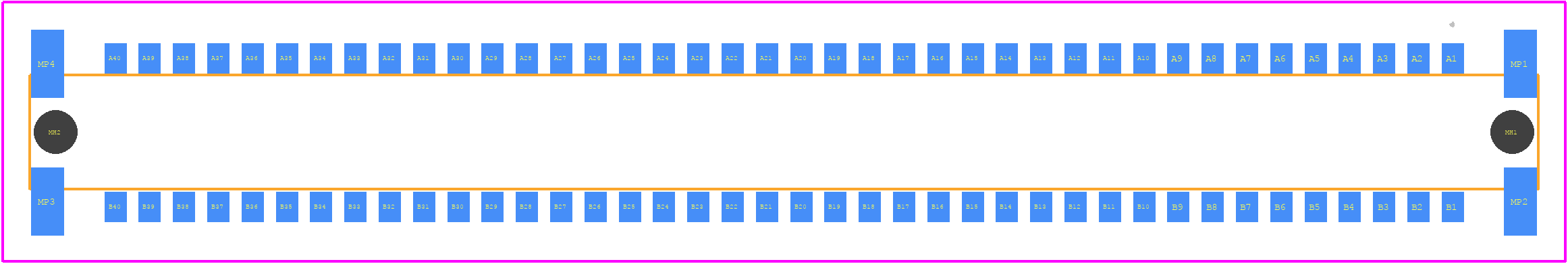 154809 - ERNI PCB footprint - Other - Other - 154809-2