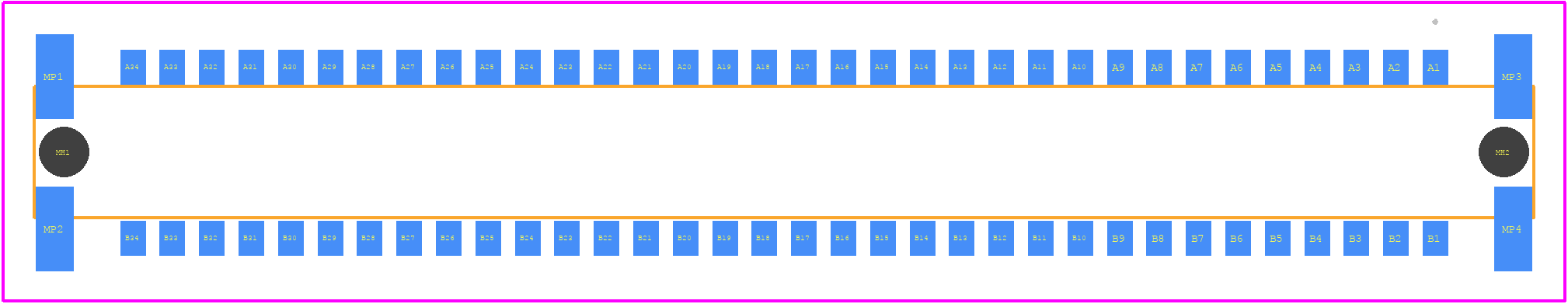 154720 - TE Connectivity PCB footprint - Other - Other - 154720-2