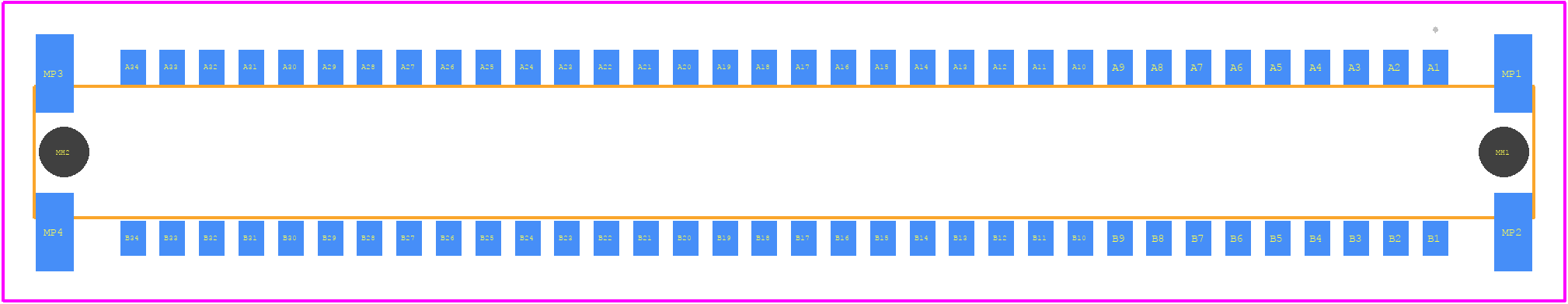 154808 - TE Connectivity PCB footprint - Other - Other - 154808-2