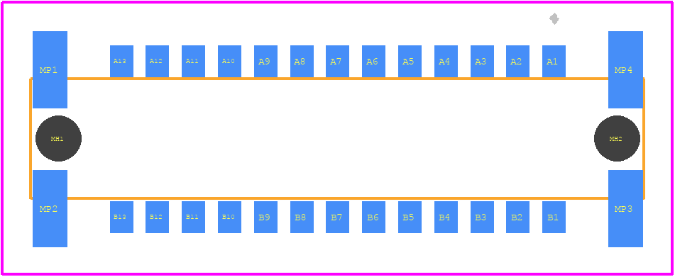 154718 - TE Connectivity PCB footprint - Other - Other - 154718