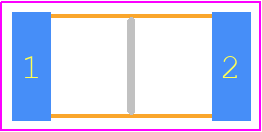 SR732HTTE1R40F - KOA Speer PCB footprint - Resistor Chip - Resistor Chip - SR732HTTE1R40F