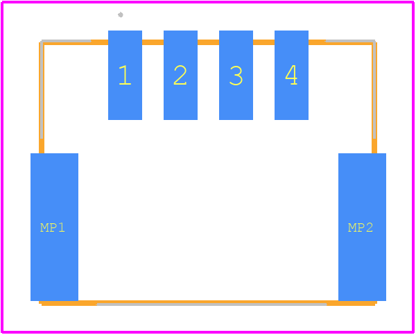 502352-0410 - Molex PCB footprint - Other - Other - 502352-0410-2