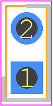 103240-1 - TE Connectivity PCB footprint - Header, Vertical - Header, Vertical - 103240-1