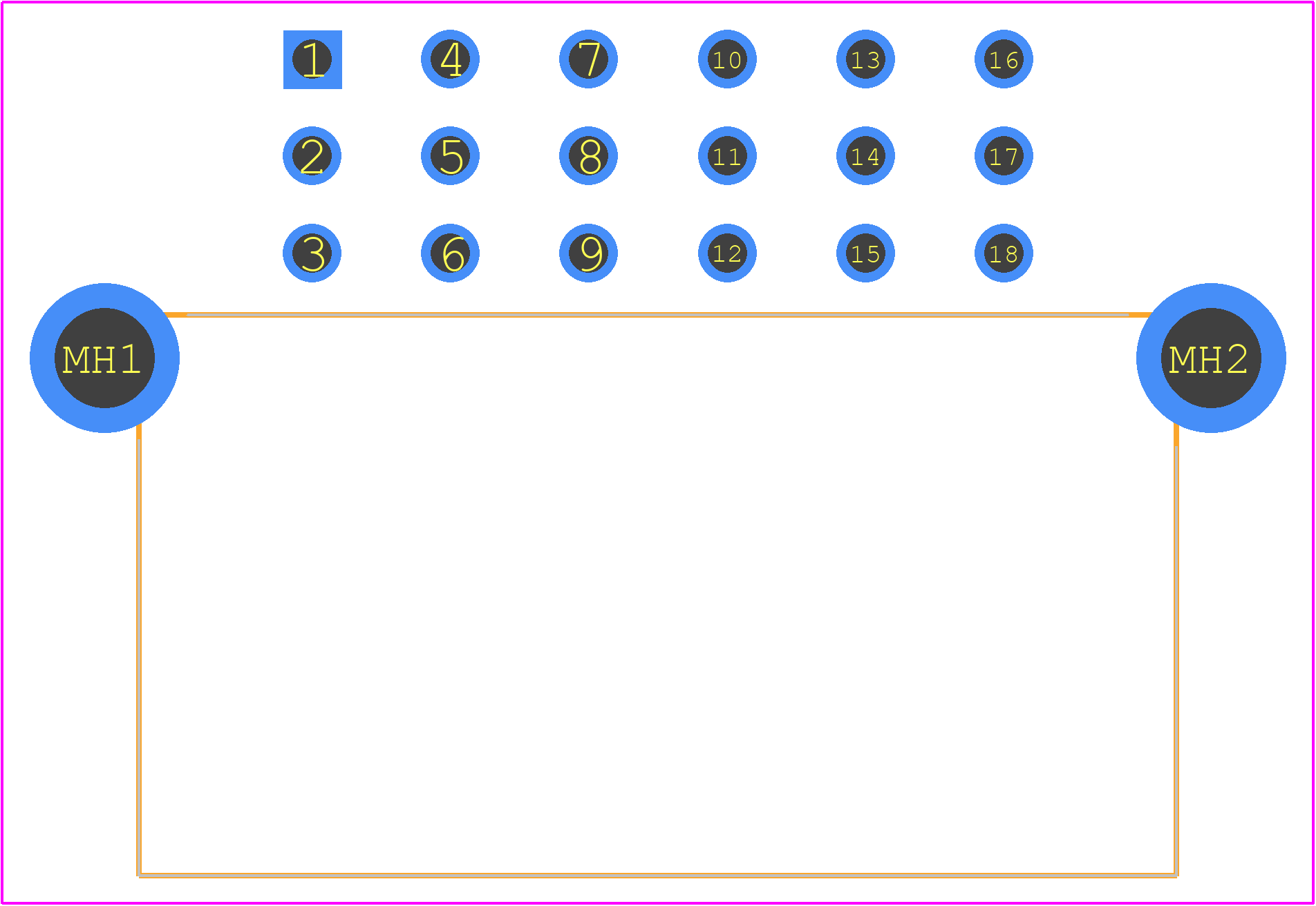 9-966140-1 - TE Connectivity PCB footprint - Other - Other - 9-966140-1-4