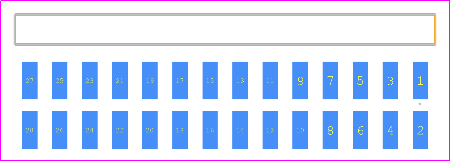 TSM-114-01-L-DH - SAMTEC PCB footprint - Other - Other - TSM-114-ZZ-YYY-DH