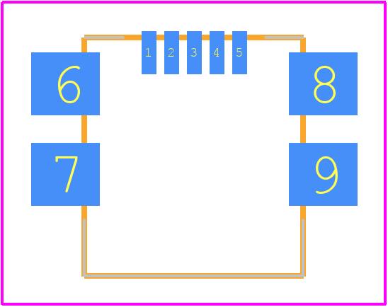UX60A-MB-5ST - Hirose PCB footprint - Other - Other - UX60A-MB-5ST