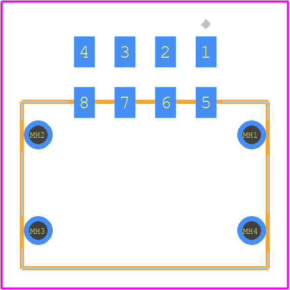 M80-6660822 - Harwin PCB footprint - Other - Other - M80-6660822