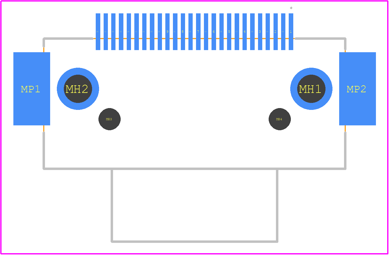 12226-8250-00PL - 3M PCB footprint - Other - Other - 12226-8250-00PL-1