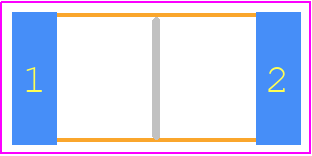 RC2512JK-071ML - KEMET PCB footprint - Resistor Chip - Resistor Chip - RC2512