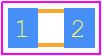 CRCW0603330RFKEAHP - Vishay PCB footprint - Capacitor Chip Non-polarised - Capacitor Chip Non-polarised - CRCW0603