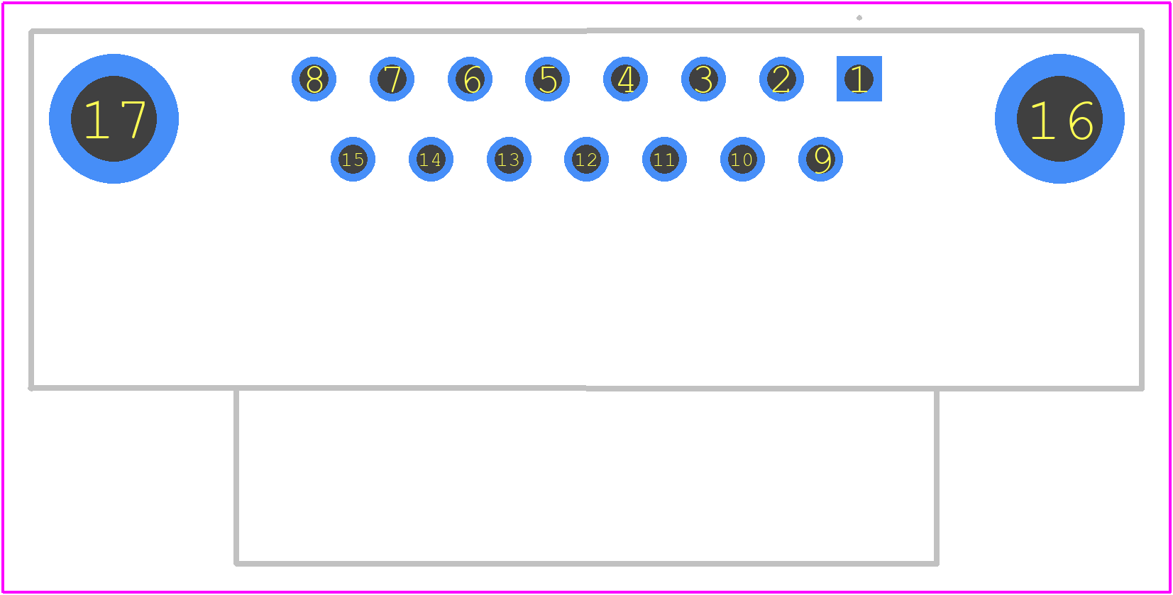 5745782-4 - TE Connectivity PCB footprint - Other - Other - 5745782-4-2