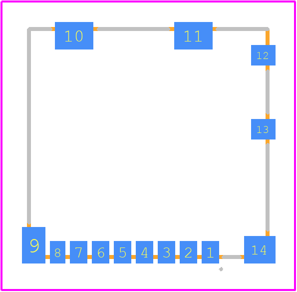 104031-0811 - Molex PCB footprint - Other - Other - 104031-0811