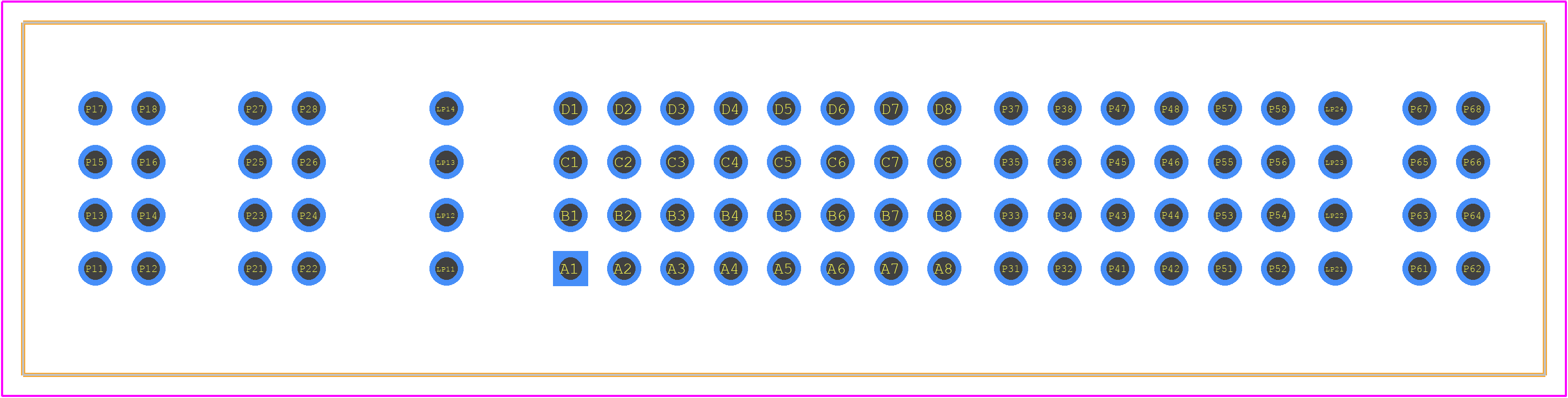 6450849-7 - TE Connectivity PCB footprint - Other - Other - 6450849-7-5