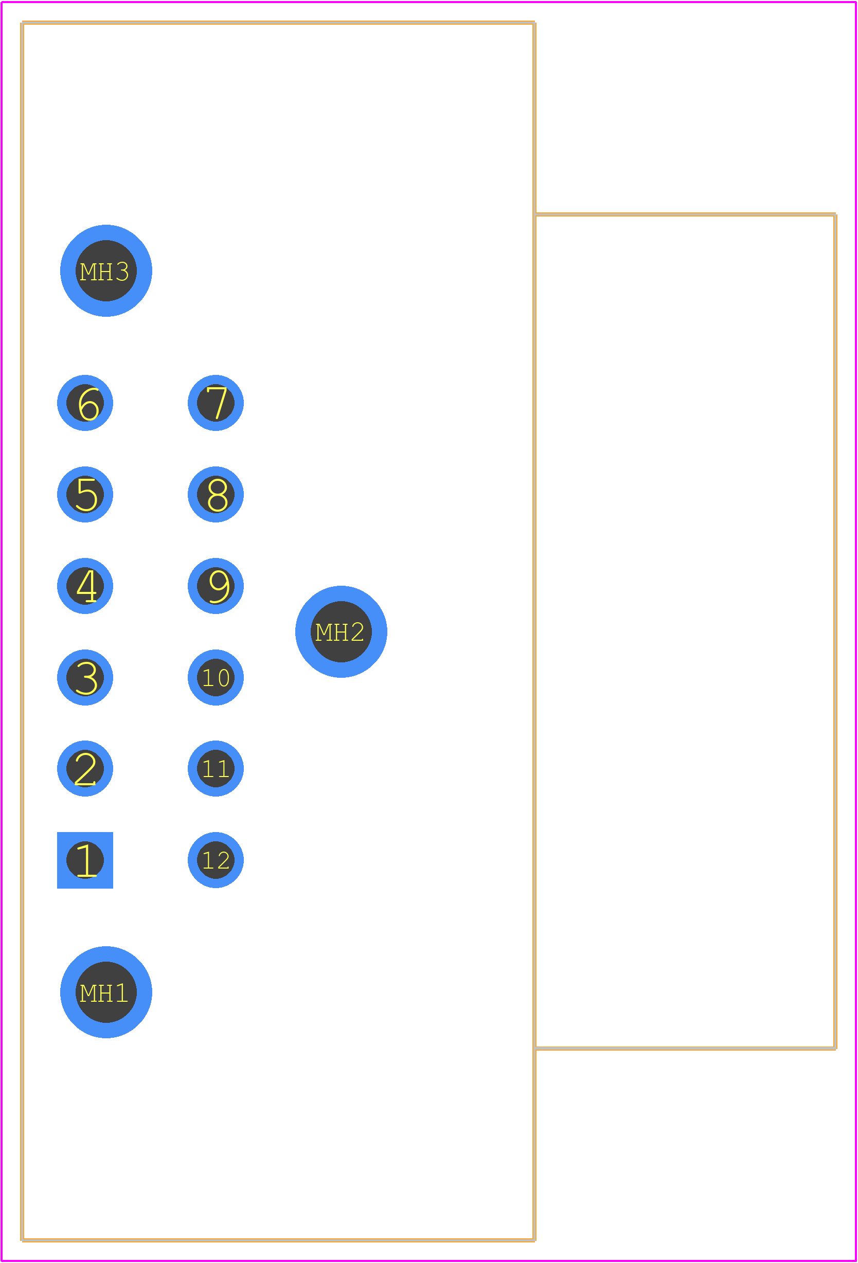 DT13-12PA - TE Connectivity PCB footprint - Other - Other - DT13-12PA-1