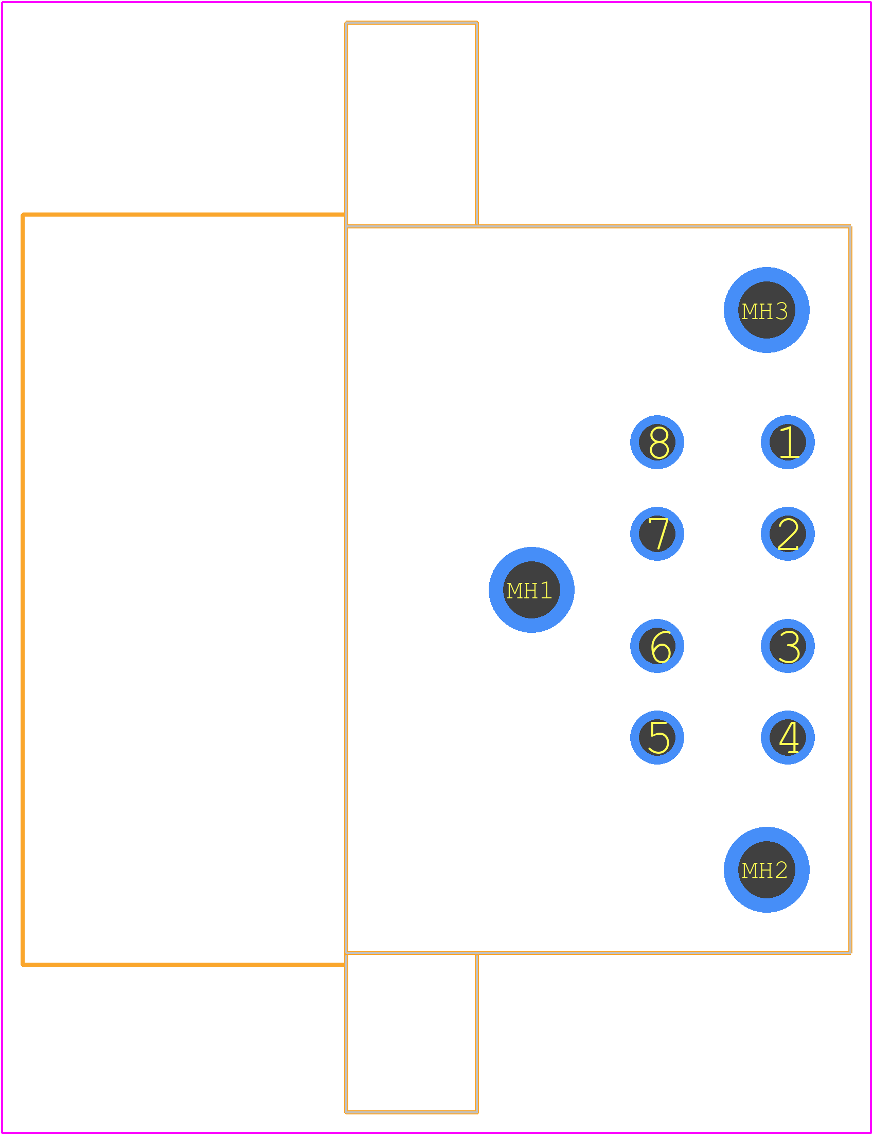 DT13-08PA - TE Connectivity PCB footprint - Other - Other - DT13-08PA-2