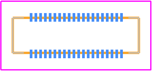 DF40C(2.0)-40DS-0.4V(58) - Hirose PCB footprint - Other - Other - DF40C(2.0)-40DS-0.4V(58)-5