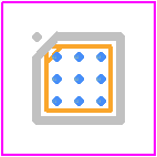 LV8417CS-TE-L-H - onsemi PCB footprint - BGA - BGA - wlp9(1.47*1.47)