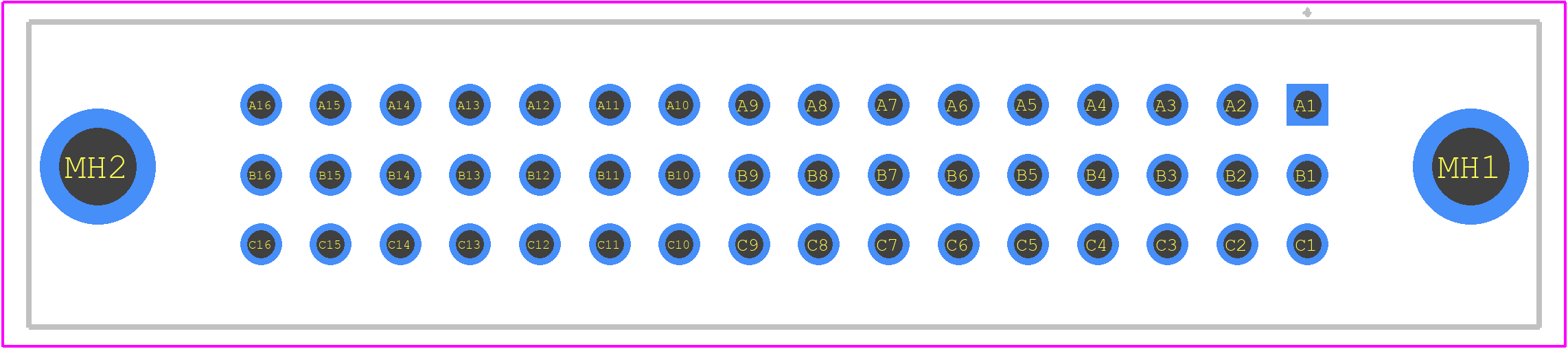 09281486520 - HARTING PCB footprint - Other - Other - 09281486520-1