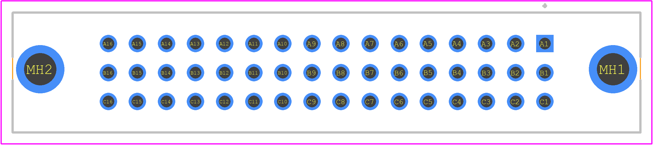09232486824222 - HARTING PCB footprint - Other - Other - 09232486824222-4