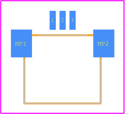 52207-0360 - Molex PCB footprint - Other - Other - 52207-0360-1