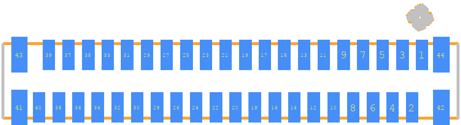 FH12-40S-0.5SV(55) - Hirose PCB footprint - Other - Other - HIROSE_FH12-40S-0.5SV(55)