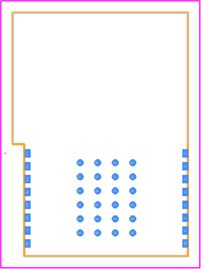 BT680E - Fanstel PCB footprint - Other - Other - BT680E-2