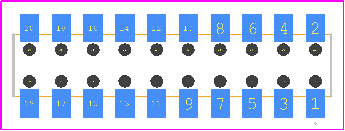 6-147105-0 - TE Connectivity PCB footprint - Other - Other - 6-147105-0-2