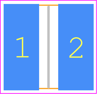 ERJ-MS6SF1M0U - Panasonic PCB footprint - Resistor Chip - Resistor Chip - Panasonic ERJMS6S