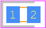 SML-M13PTT86 - ROHM Semiconductor PCB footprint - LEDs Chip - LEDs Chip - SML-M13x/MN2x Series-1