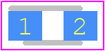 598-8170-107F - Dialight PCB footprint - LED Moulded - LED Moulded - 0805 Single Color
