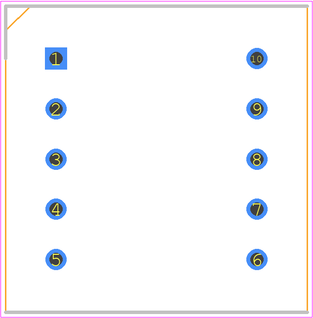 DA03-11EWA - Kingbright PCB footprint - Dual-In-Line Sockets - Dual-In-Line Sockets - 7.62mm (0.3INCH) DUAL DIGIT NUMERIC DISPLAY