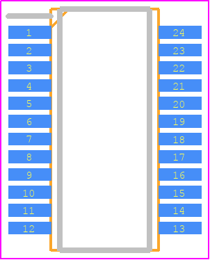 HMC252QS24 - Analog Devices PCB footprint - Small Outline Packages - Small Outline Packages - HMC253AQS24E-1