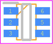 AP7312-1233W6-7 - Diodes Incorporated PCB footprint - SOT23 (6-Pin) - SOT23 (6-Pin) - SOT26-ren1