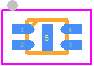 HSP061-2N4 - STMicroelectronics PCB footprint - Small Outline No-lead - Small Outline No-lead - QFN-4L