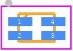 STLM20DD9F - STMicroelectronics PCB footprint - Small Outline No-lead - Small Outline No-lead - UDFN-4L