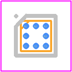 LM393TLX/NOPB - Texas Instruments PCB footprint - BGA - BGA - YZR0008(H=0.675mm)