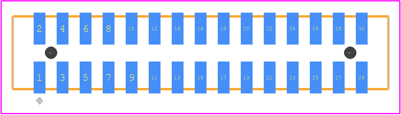 87832-6422 - Molex PCB footprint - Other - Other - 87832-6422-1