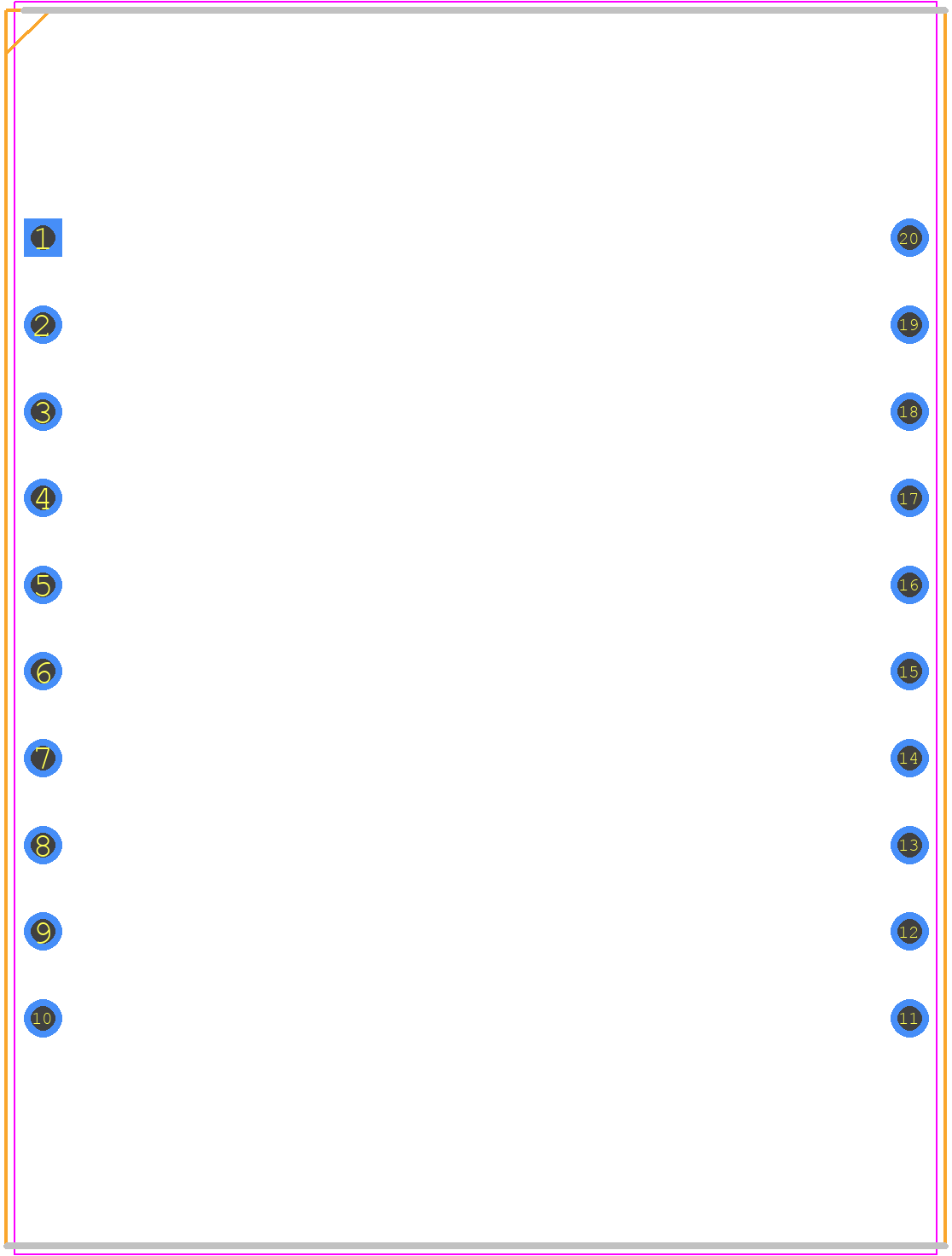 EA DOGS104W-A - Display Visions PCB footprint - Dual-In-Line Packages - Dual-In-Line Packages - EA DOGS104W-A-1